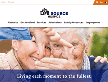 Tablet Screenshot of lifesourcehospice.net